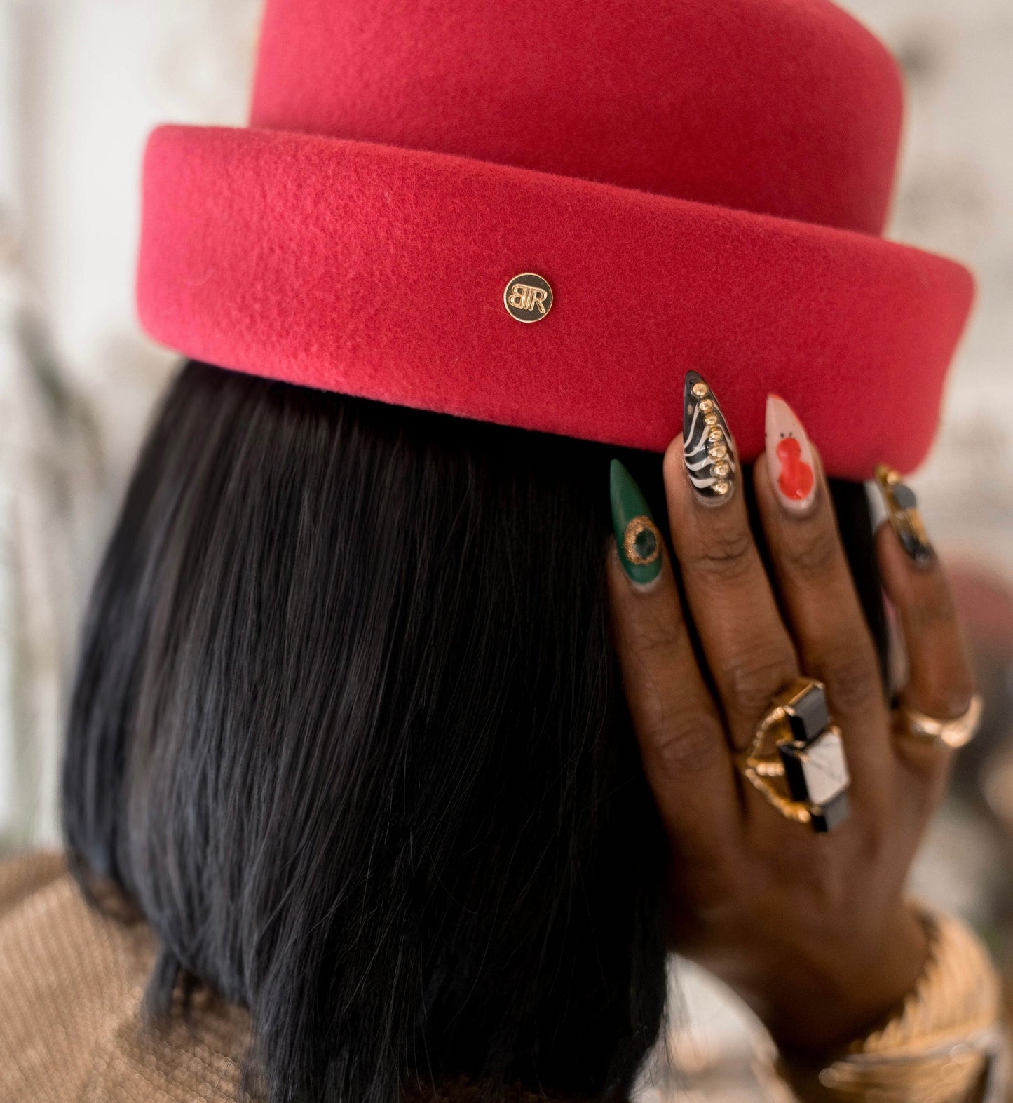 London Pillbox Hat - Viva Magenta