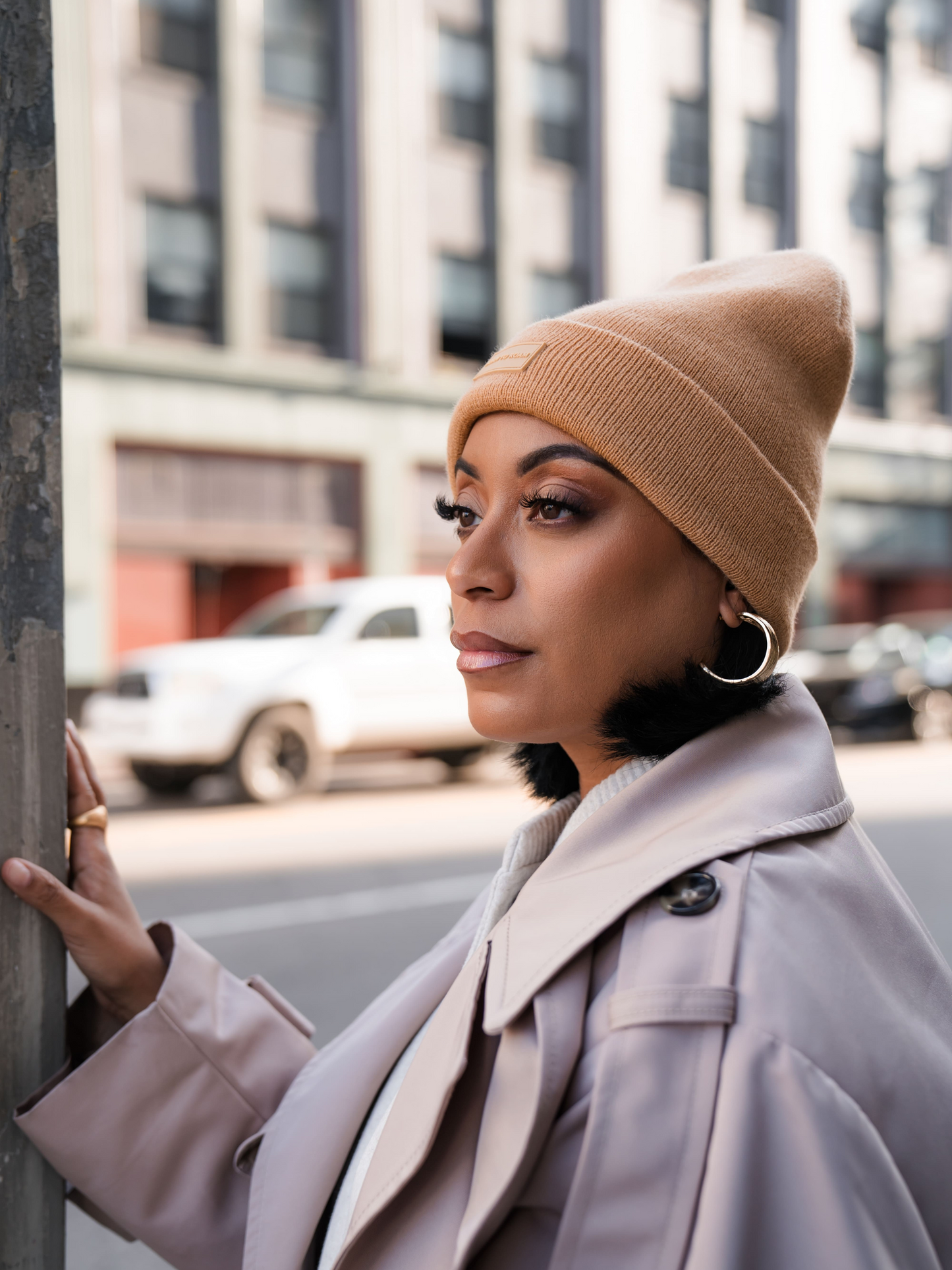 Vail Knit Beanie - Tan