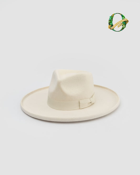 Galilee Rancher Unisex Fedora Hat - Ivory