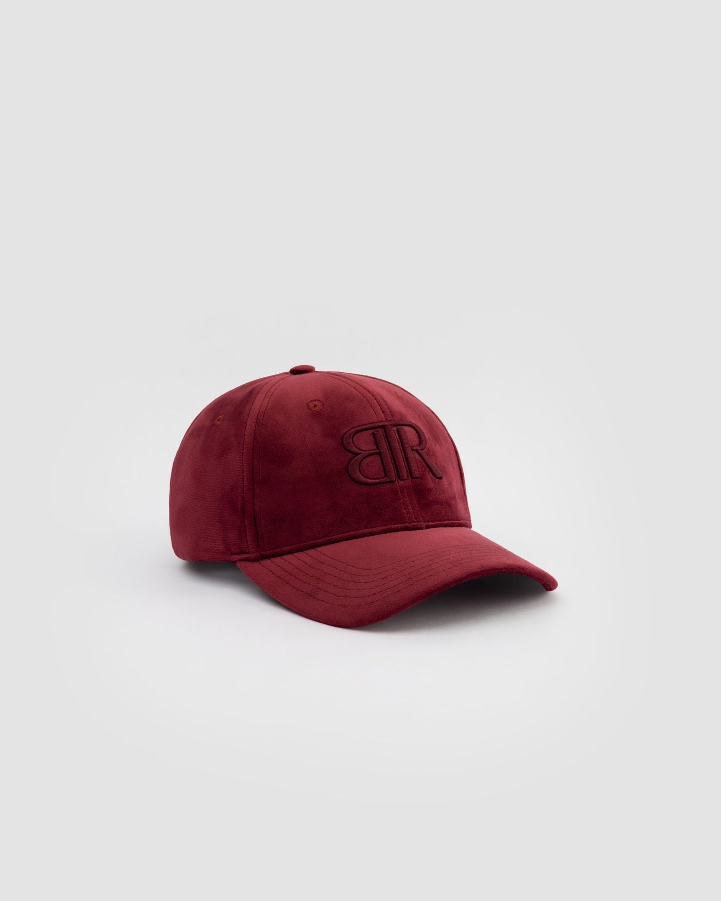 Bronx Velvet Baseball Cap - Burgundy