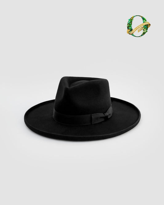 Galilee Rancher Unisex Fedora Hat - Black